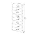 Ver imagem 6 de Conjunto Guarda-Roupa Modulado Closet 4 Peças AZ2 Branco Nogal Tecno Mobili