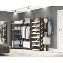 Ver imagem 2 de Conjunto Guarda-Roupa Modulado Closet 4 Peças AZ2 Branco Nogal Tecno Mobili