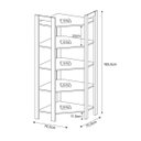 Ver imagem 5 de Conjunto Guarda-Roupa Modulado Closet 4 Peças AZ2 Branco Nogal Tecno Mobili