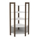 Ver imagem 4 de Conjunto Guarda-Roupa Modulado Closet 4 Peças AZ2 Branco Nogal Tecno Mobili