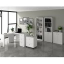 Ver imagem 1 de Conjunto Escritório Completo 5 Peças CJ2 Branco Tecno Mobili