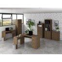 Ver imagem 2 de Conjunto Escritório Completo 6 Peças CJ4 Nogal Tecno Mobili