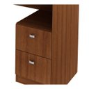 Ver imagem 3 de Mesa para Escritório de Canto Me4129 Amendoa Tecno Mobili