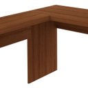 Ver imagem 2 de Mesa para Escritório de Canto Me4129 Amendoa Tecno Mobili