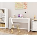 Ver imagem 6 de Mesa Escrivaninha para Escritório Me4135 Branco Tecno Mobili