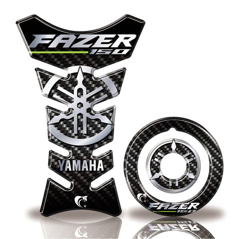 Kit Adesivo Protetor Tanque e Boca Moto Yamaha Fazer 150