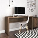 Ver imagem 7 de Mesa Escrivaninha para Escritório Me4135 Nogal Tecno Mobili