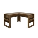Ver imagem 5 de Escrivaninha Mesa para Escritório em L Angular 136 Cm Cor:nogal