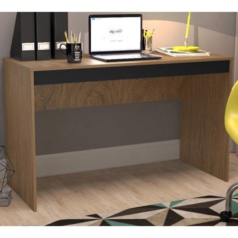 Mesa Escrivaninha Gamer para Computador B23 Mel Preto Nova Mobile