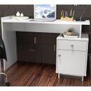 Ver imagem 5 de Mesa Escrivaninha para Computador Lisboa com 1 Porta e 1 Gaveta - Branco