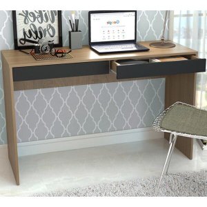 Escrivaninha para Computador Madri B35 Mel Preto Nova Mobile