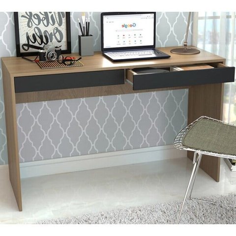 Escrivaninha para Computador Madri B35 Mel Preto Nova Mobile