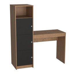 Escrivaninha para Computador Fortaleza B34 Mel Preto Nova Mobile - 1