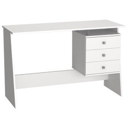 Escrivaninha para Computador 3 Gavetas Maceió B36 Branco Nova Mobile - 3