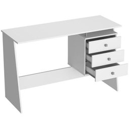 Escrivaninha para Computador 3 Gavetas Maceió B36 Branco Nova Mobile - 2