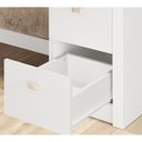 Ver imagem 4 de Escrivaninha 3 Gavetas Reversível Me4102 Branco Tecno Mobili