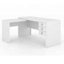 Ver imagem 1 de Escrivaninha 3 Gavetas Reversível Me4106 Branco Tecno Mobili
