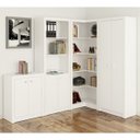 Ver imagem 1 de Conjunto Escritório Completo 4 Peças CJ7 Branco Tecno Mobili