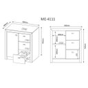 Ver imagem 6 de Conjunto Escritório Completo 11 Peças CJ8 Branco Tecno Mobili