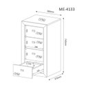 Ver imagem 5 de Conjunto Escritório Completo 03 Peças CJ14 Branco Tecno Mobili