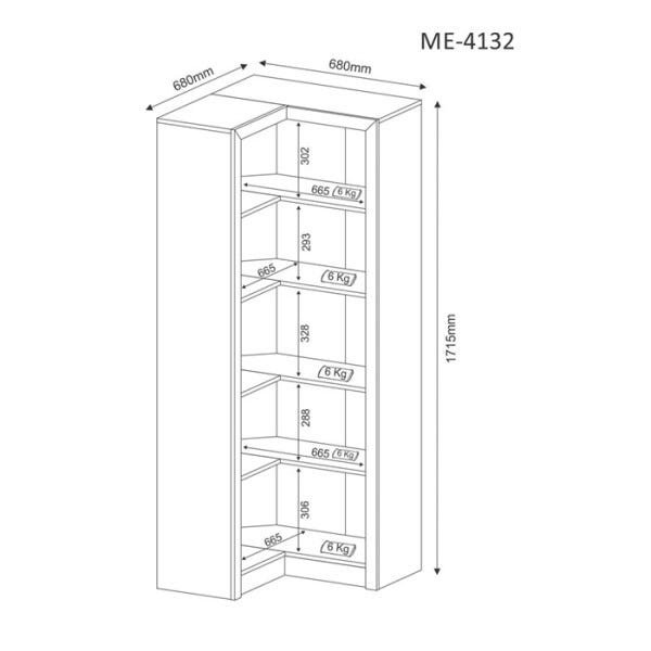 Conjunto Escritório Completo 03 Peças CJ14 Branco Tecno Mobili - 4