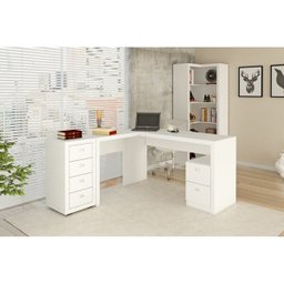 Conjunto Escritório Completo 03 Peças CJ14 Branco Tecno Mobili - 2