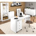 Ver imagem 1 de Conjunto Escritório Completo 5 Peças CJ20 Branco Tecno Mobili