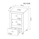 Ver imagem 7 de Conjunto Escritório Completo 5 Peças CJ20 Branco Tecno Mobili