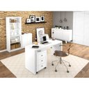 Ver imagem 2 de Conjunto Escritório Completo 5 Peças CJ20 Branco Tecno Mobili