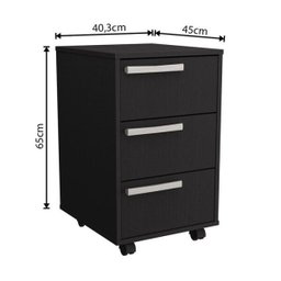 Conjunto Mesa Escrivaninha e Gaveteiro Gamer B29 Preto Verde Nova Mobile - 5