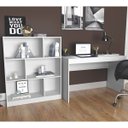 Ver imagem 1 de Conjunto Mesa Escrivaninha E Estante Gamer B28 Branco Nova Mobile