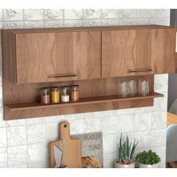 Armário Aereo 2 Portas Basculante Cz04 Montana Nova Mobile - 2