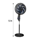 Ver imagem 6 de Ventilador de Coluna Arno ve7c X-treme 40cm 7 Pás Preto e Azul 220v
