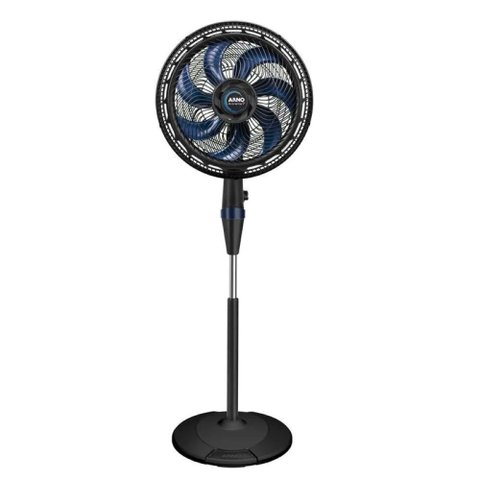 Ventilador de Coluna Arno ve7c X-treme 40cm 7 Pás Preto e Azul 220v