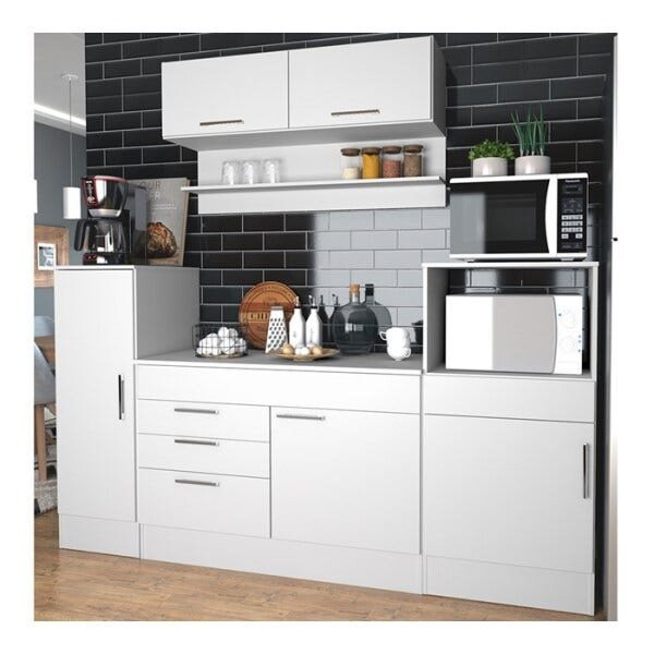 Cozinha Modulada Nova Mobile CJ01.038 Branco SE