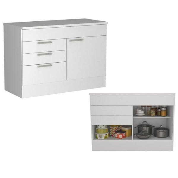 Cozinha Modulada Nova Mobile CJ01.038 Branco SE