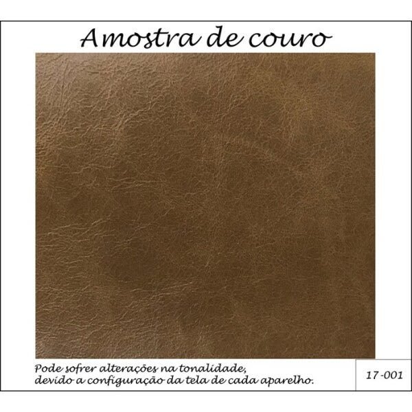 Puff Retangular Senepol 0400 Couro Legitimo Leather Capuccino Toro Bianco - 4