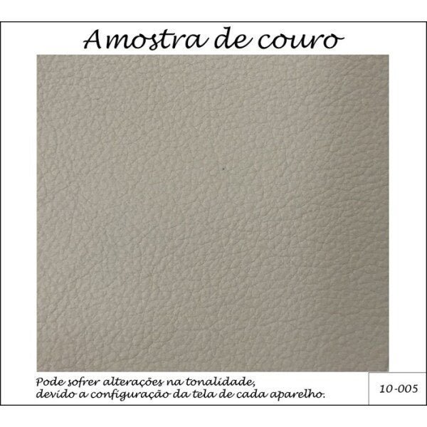 Puff Retangular Senepol 0400 Couro Legitimo Leather Matte Nude Toro Bianco - 4