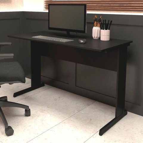 Mesa Escrivaninha de Estudos 120cm X 60cm Pé Metal F5 Office