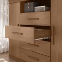 Ver mais imagens de Cômoda Quarto 129cm 4 Gavetas 2 Portas Savana Jatobá S01 - Mpozenato