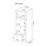Armario Arquivo Para Pasta Suspensa ME4118 Branco Tecno Mobili - 4