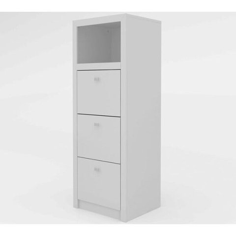 Armario Arquivo Para Pasta Suspensa ME4118 Branco Tecno Mobili