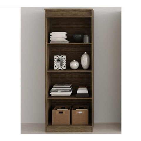 Estante Organizadora para Escritório 60cm Me4150 Tecno Mobili - Nogal