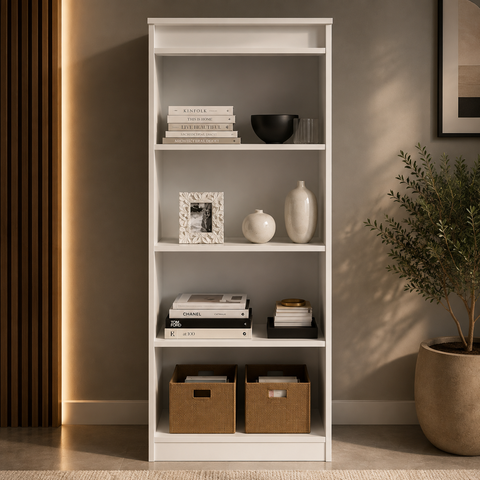 Armário Estante para Escritório 60cm ME4150 Branco - Tecno Mobili