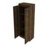 Armário para Escritório Alto 2 Portas com Chave 60cm Me4151 Tecno Mobili - Nogal - 2