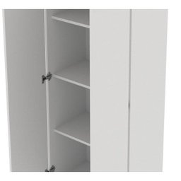 Armário para Escritório Alto 2 Portas com Chave 60cm Me4151 Tecno Mobili - Branco - 3