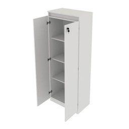 Armário para Escritório Alto 2 Portas com Chave 60cm Me4151 Tecno Mobili - Branco - 2