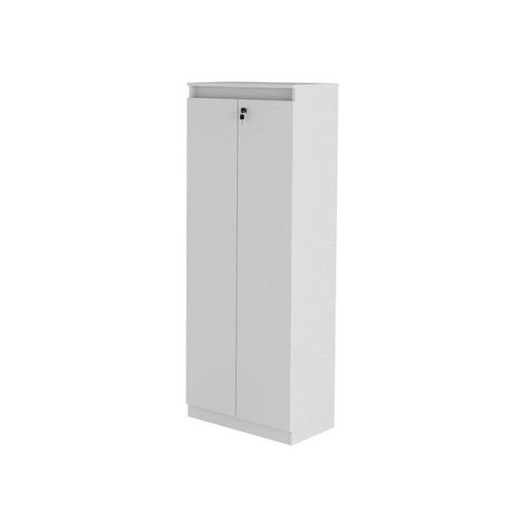 Armário para Escritório Alto 2 Portas com Chave 60cm Me4151 Tecno Mobili - Branco Armário para Escritório Alto 2 Portas com Chave 60cm Me4151 Tecno Mobili - Branco