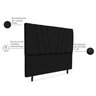 Cabeceira Estofada Casal Belgica 140cm Suede Preto - 4