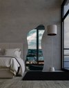 Ver imagem 1 de Espelho Orgânico Luxo Grande 150 X 60 Corpo Inteiro Moderno Lapidado com Suporte